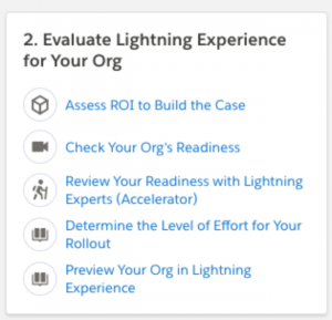 salesforce lightning and organizational tools