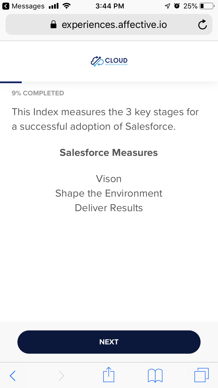 Salesforce Index Score 1