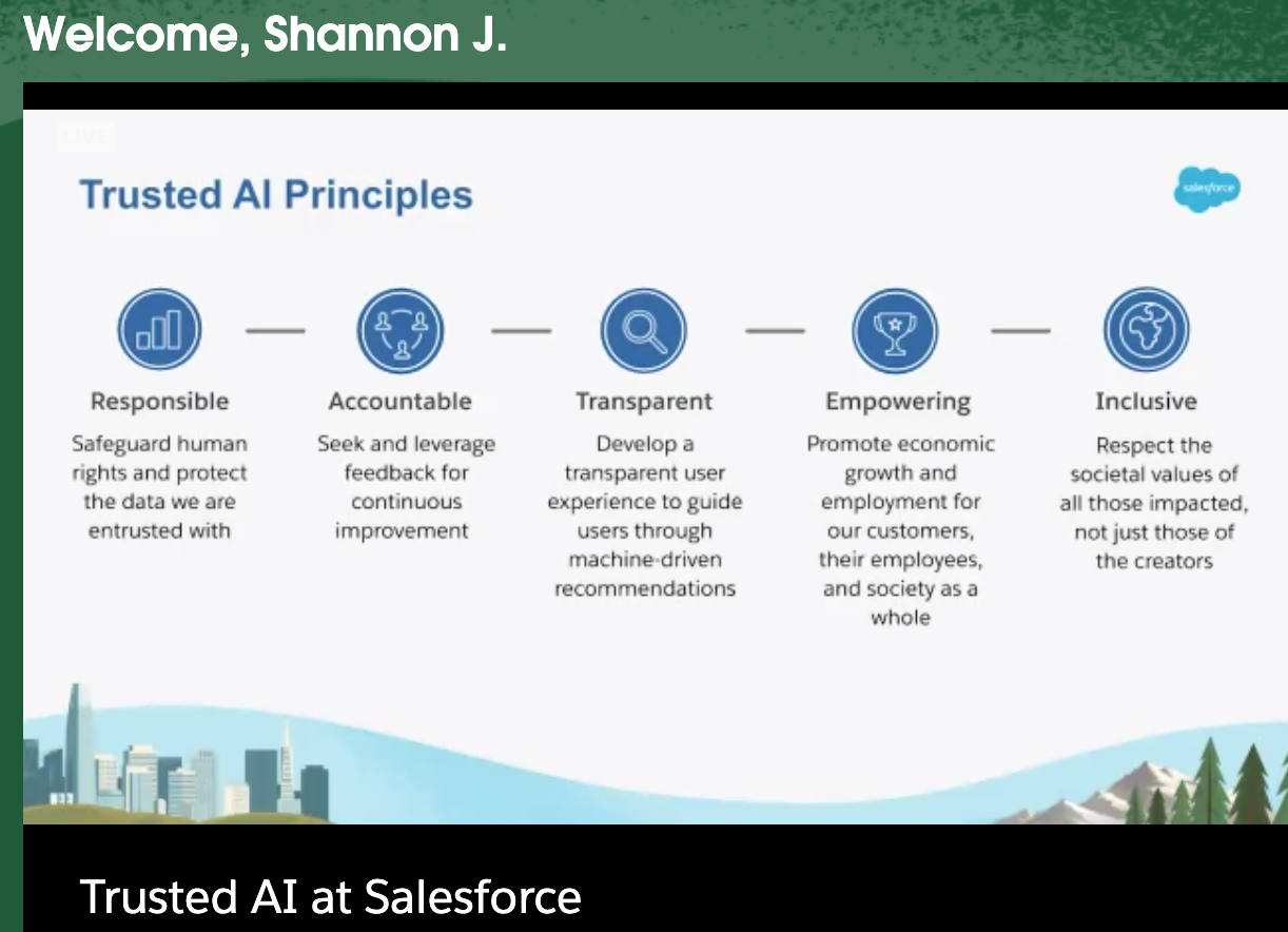 Trusted AI at Salesforce