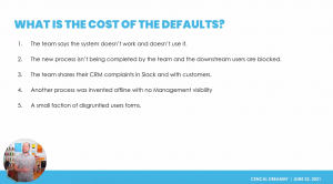 What is the cost of the defaults?
