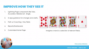Clarify how your Salesforce users see it.