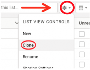 Clone Salesforce List View