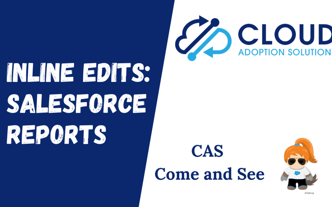 Inline Edits on Salesforce reports