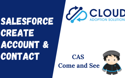 Salesforce Create Account and Contact: CAS Come and See Video